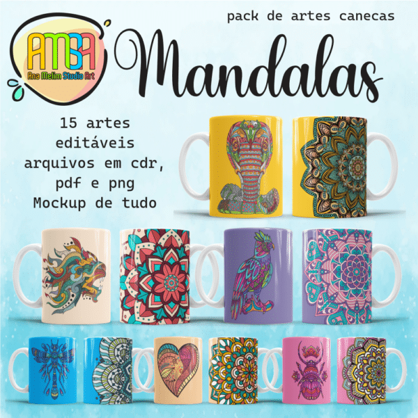 ESTAMPAS MANDALA CANECAS