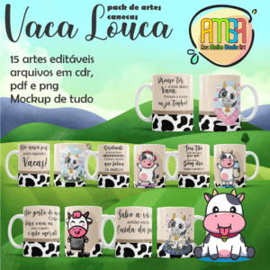ESTAMPAS VACA LOUCA CANECAS
