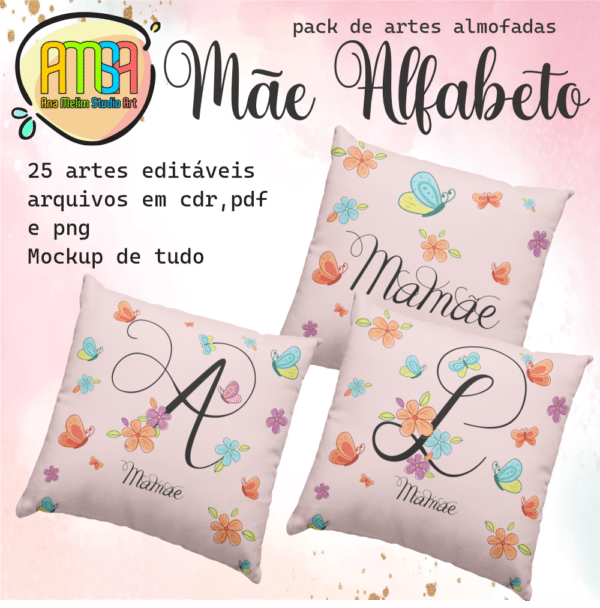 ESTAMPAS ALFABETO MAMÃE ALMOFADAS