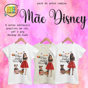 ESTAMPAS MÃE DISNEY CAMISAS