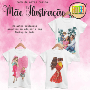 ESTAMPAS MÃE ILUSTRAÇÃO CAMISAS