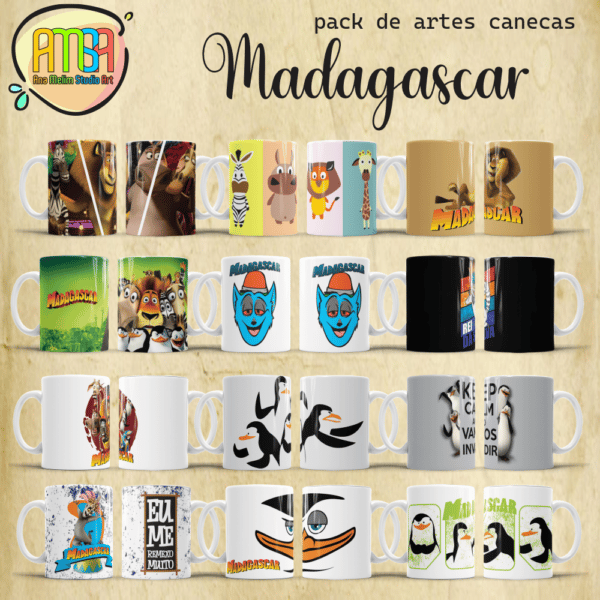 ESTAMPAS MADAGASCAR CANECAS - Image 2