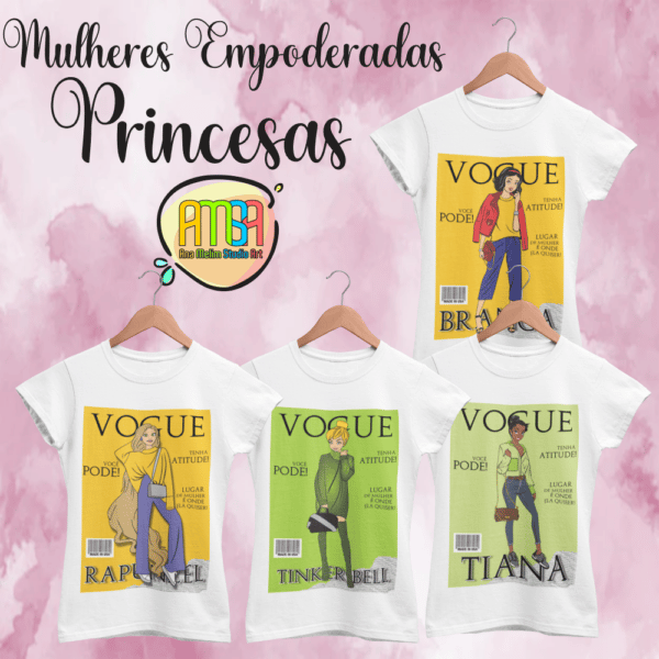 ESTAMPAS MULHER EMPODERADA PRINCESAS CAMISAS - Image 2