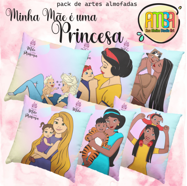 ESTAMPAS MINHA MÃE É UMA PRINCESA ALMOFADA - Image 2