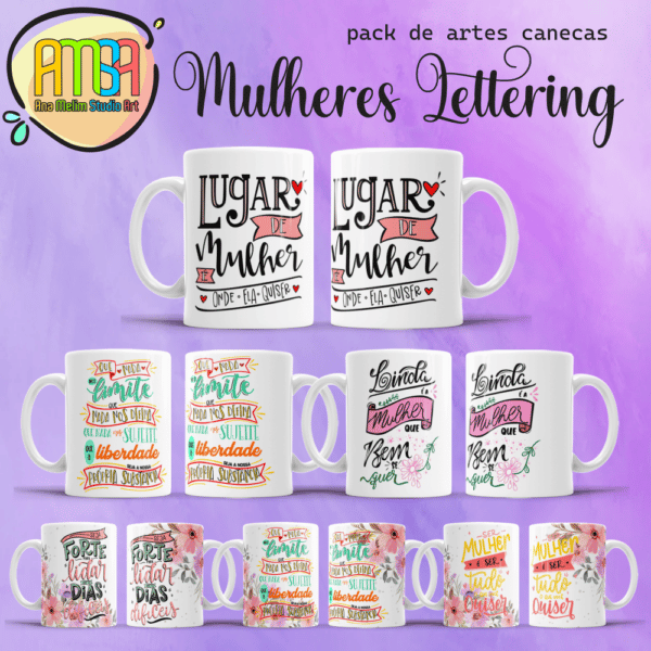 ESTAMPAS MULHER LETTERING CANECAS - Image 2