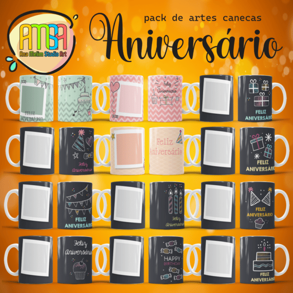 ESTAMPAS ANIVERSÁRIO CANECAS - Image 2