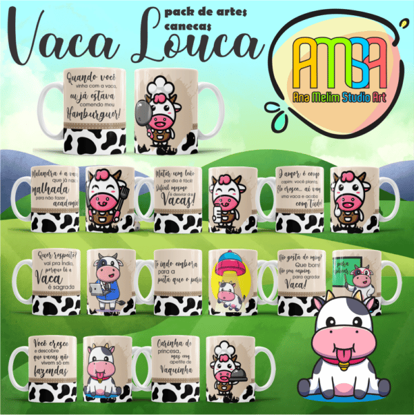 ESTAMPAS VACA LOUCA CANECAS - Image 2