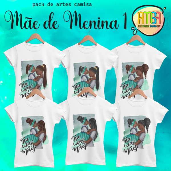 ESTAMPAS MÃE DE MENINA 1 CAMISAS - Image 2