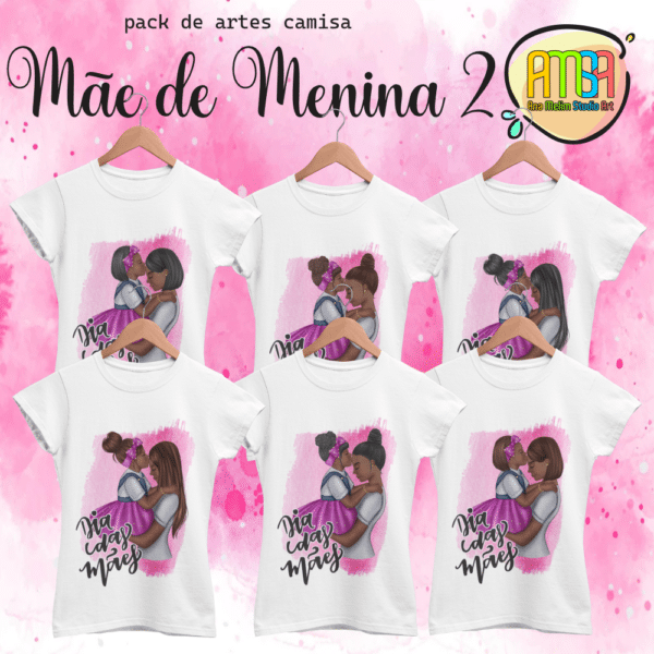 ESTAMPA MÃE DE MENINA 2 CAMISAS - Image 2