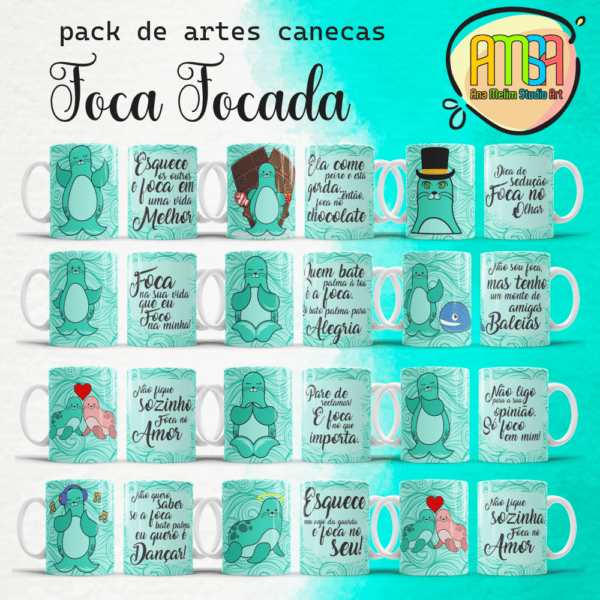 ESTAMPAS FOCA FOCADA CANECAS - Imagem 2