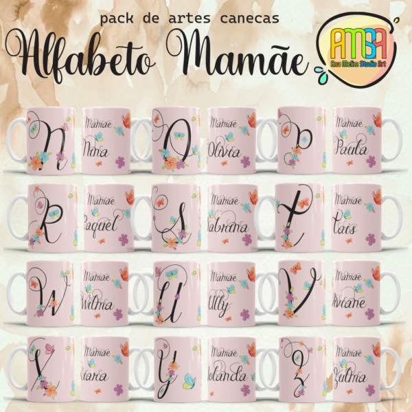ESTAMPA ALFABETO MAMÃE CANECA - Image 3