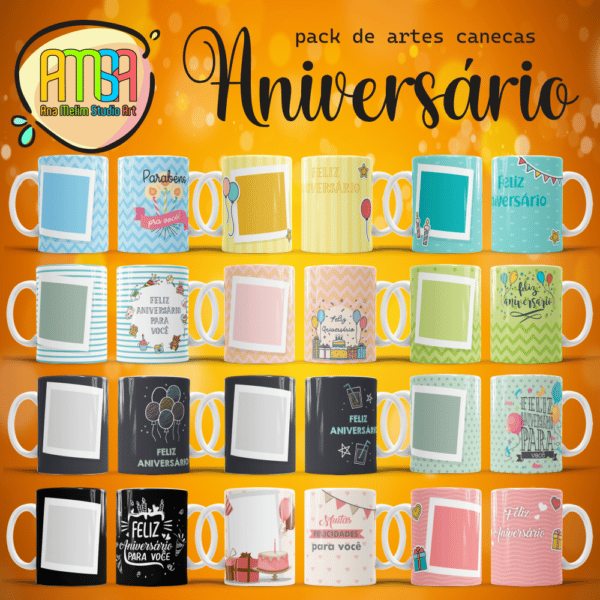 ESTAMPAS ANIVERSÁRIO CANECAS - Image 3