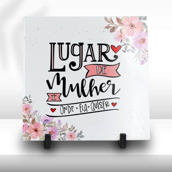 ESTAMPAS MULHER LETTERING AZULEJO - Image 2