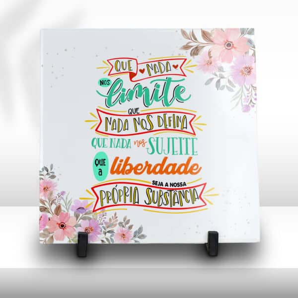 ESTAMPAS MULHER LETTERING AZULEJO - Image 5
