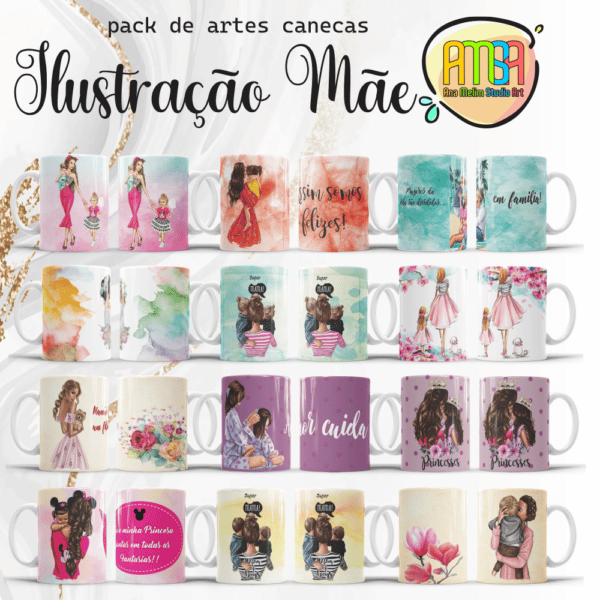 ESTAMPAS ILUSTRAÇÃO MÃE CANECA - Image 3