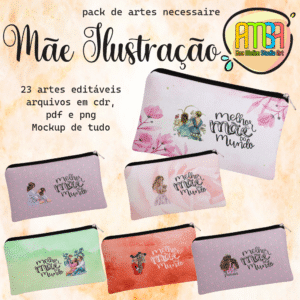 ESTAMPAS MÃE ILUSTRAÇÃO NECESSAIRE