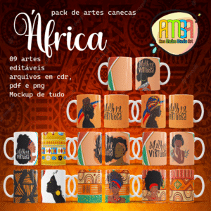 ESTAMPAS ÁFRICA CANECAS