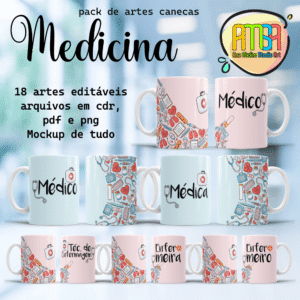 ESTAMPAS MEDICINA CANECAS