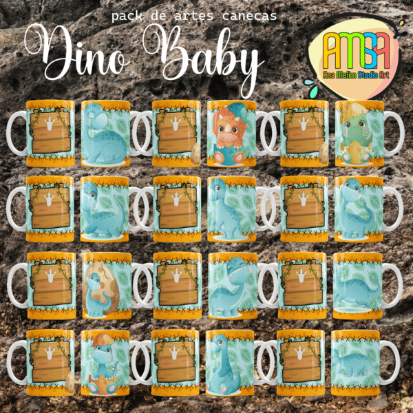 ESTAMPAS DINO BABY CANECAS - Image 2