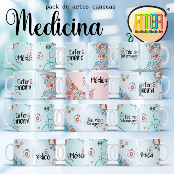 ESTAMPAS MEDICINA CANECAS - Image 2