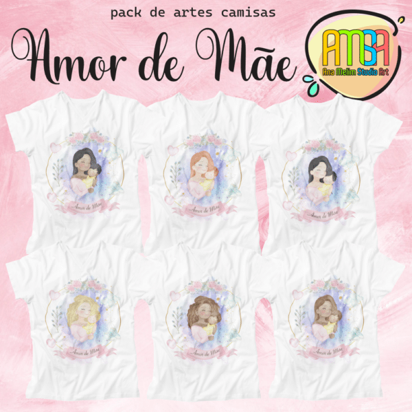 ESTAMPAS AMOR DE MÃE CAMISAS - Image 2