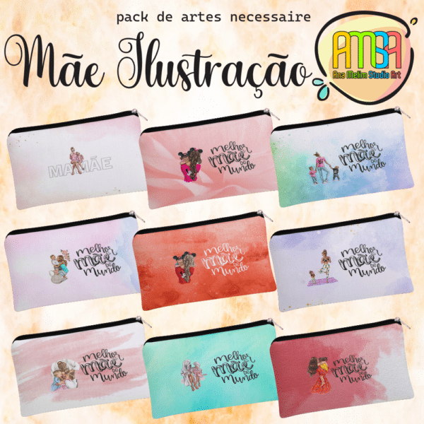 ESTAMPAS MÃE ILUSTRAÇÃO NECESSAIRE - Image 3