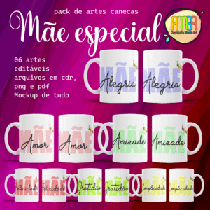 ESTAMPAS MÃE ESPECIAL CANECAS