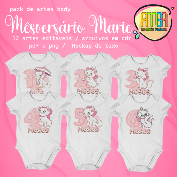 ESTAMPAS GATINHA MARIE BODYS