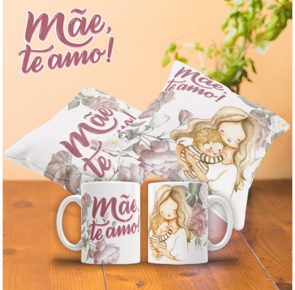 COMBO MÃE TE AMO CANECA + ALMOFADA