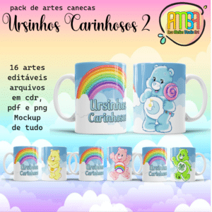 ESTAMPAS URSINHOS CARINHOSOS 2 CANECAS