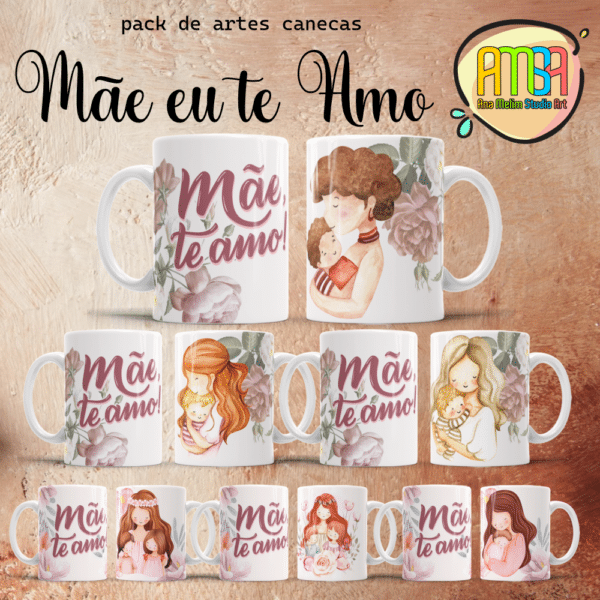 ESTAMPAS MÃE TE AMO CANECAS - Image 2