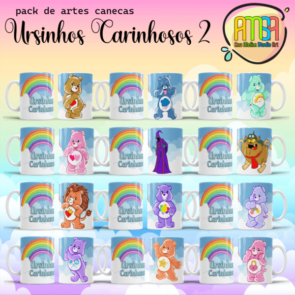 ESTAMPAS URSINHOS CARINHOSOS 2 CANECAS - Image 2