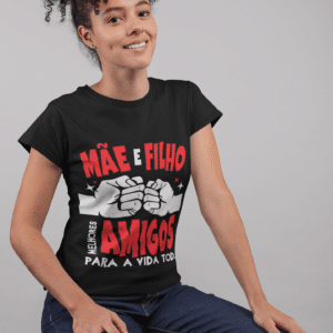 ESTAMPA MÃE E FILHO CAMISA