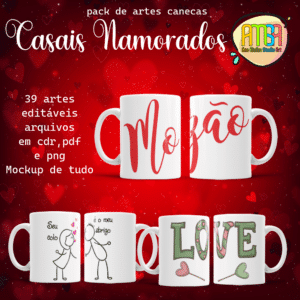 ESTAMPAS CASAIS NAMORADOS CANECAS