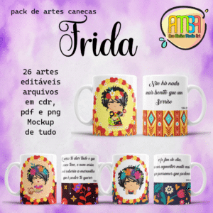 ESTAMPAS FRIDA CANECAS
