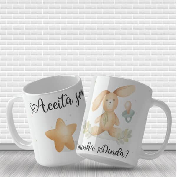 ESTAMPA CONVITE BATIZADO CANECA - Image 5