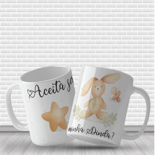 ESTAMPA CONVITE BATIZADO CANECA - Image 6