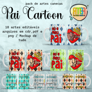 ESTAMPAS PAI CARTOON CANECAS