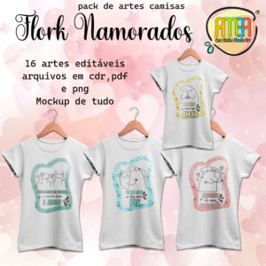 ESTAMPAS FLORK NAMORADOS CAMISAS