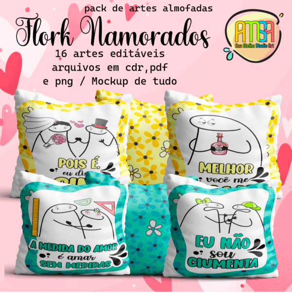 ESTAMPAS FLORK NAMORADOS ALMOFAADS