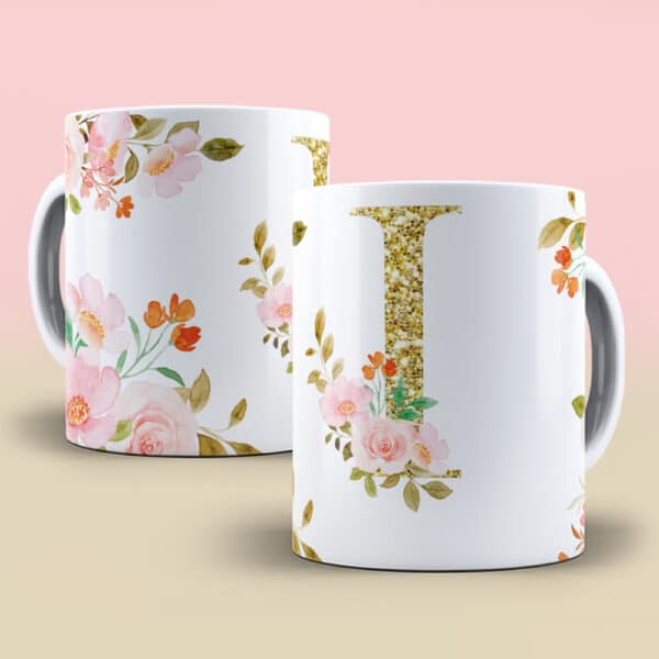 ESTAMPA ALFABETO DOURADO CANECAS - Imagem 7