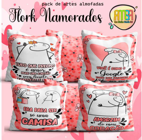 ESTAMPAS FLORK NAMORADOS ALMOFAADS - Image 2