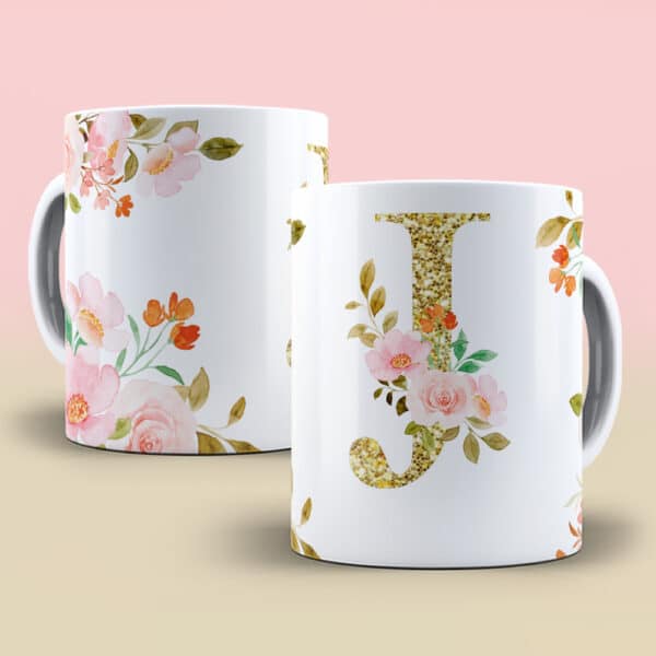 ESTAMPA ALFABETO DOURADO CANECAS - Imagem 8