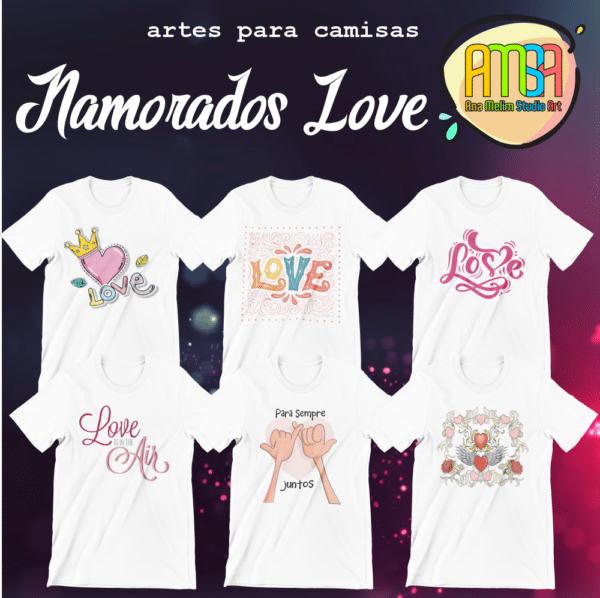 ESTAMPAS NAMORADOS LOVE CAMISAS - Image 3