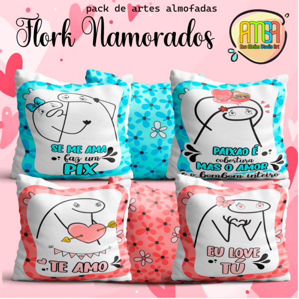 ESTAMPAS FLORK NAMORADOS ALMOFAADS - Image 3