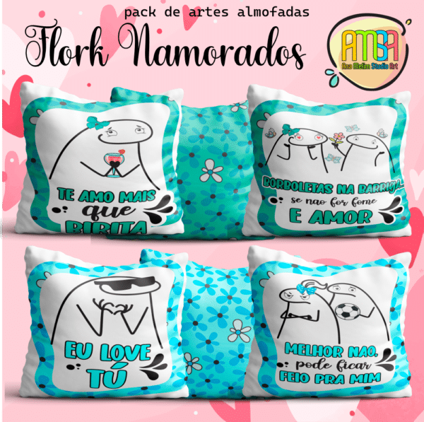ESTAMPAS FLORK NAMORADOS ALMOFAADS - Image 4