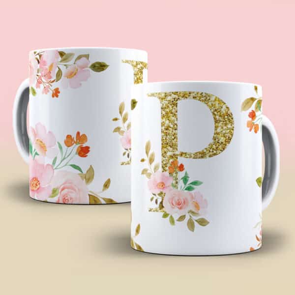 ESTAMPA ALFABETO DOURADO CANECAS - Imagem 3