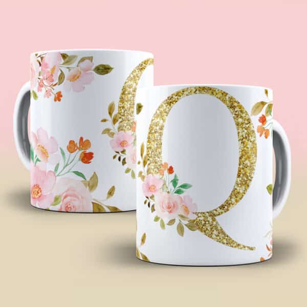 ESTAMPA ALFABETO DOURADO CANECAS - Imagem 4