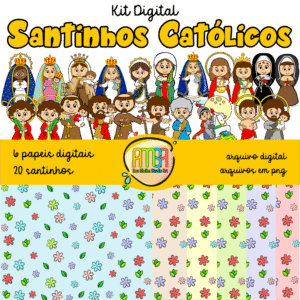 KIT DIGITAL SANTINHOS CATÓLLICOS