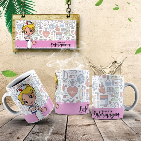 ESTAMPAS ENFEREMEIROS CANECAS